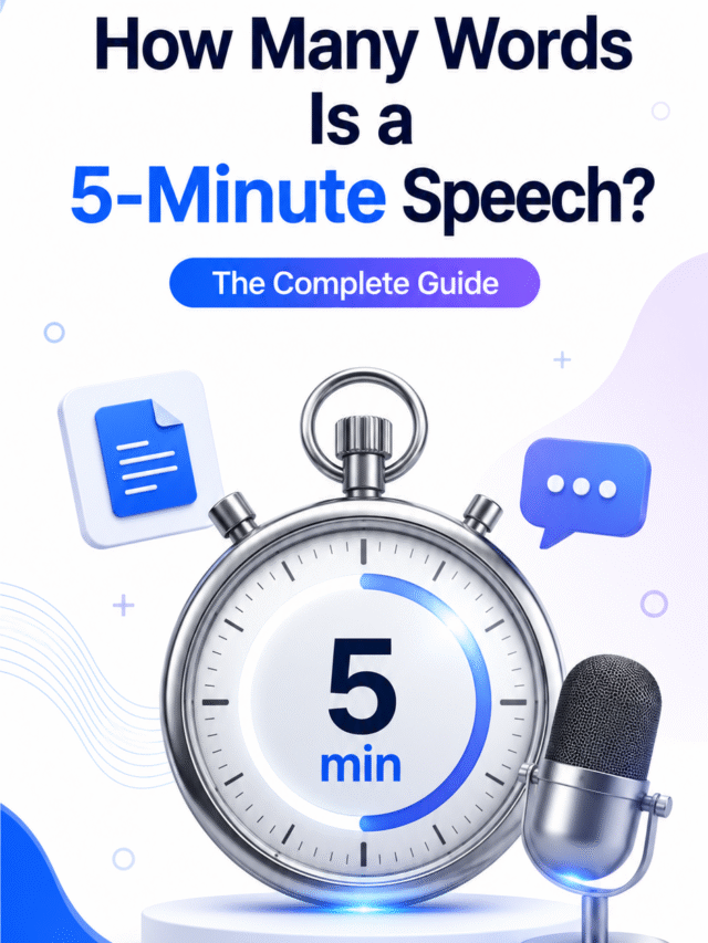 How Many Words Is a 5-Minute Speech?